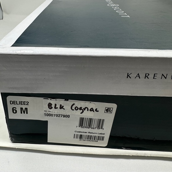 Karen Scott Deliee 2 Round Toe Knee High Riding Boots Black Cognac Women 6 M NIB - Picture 7 of 7